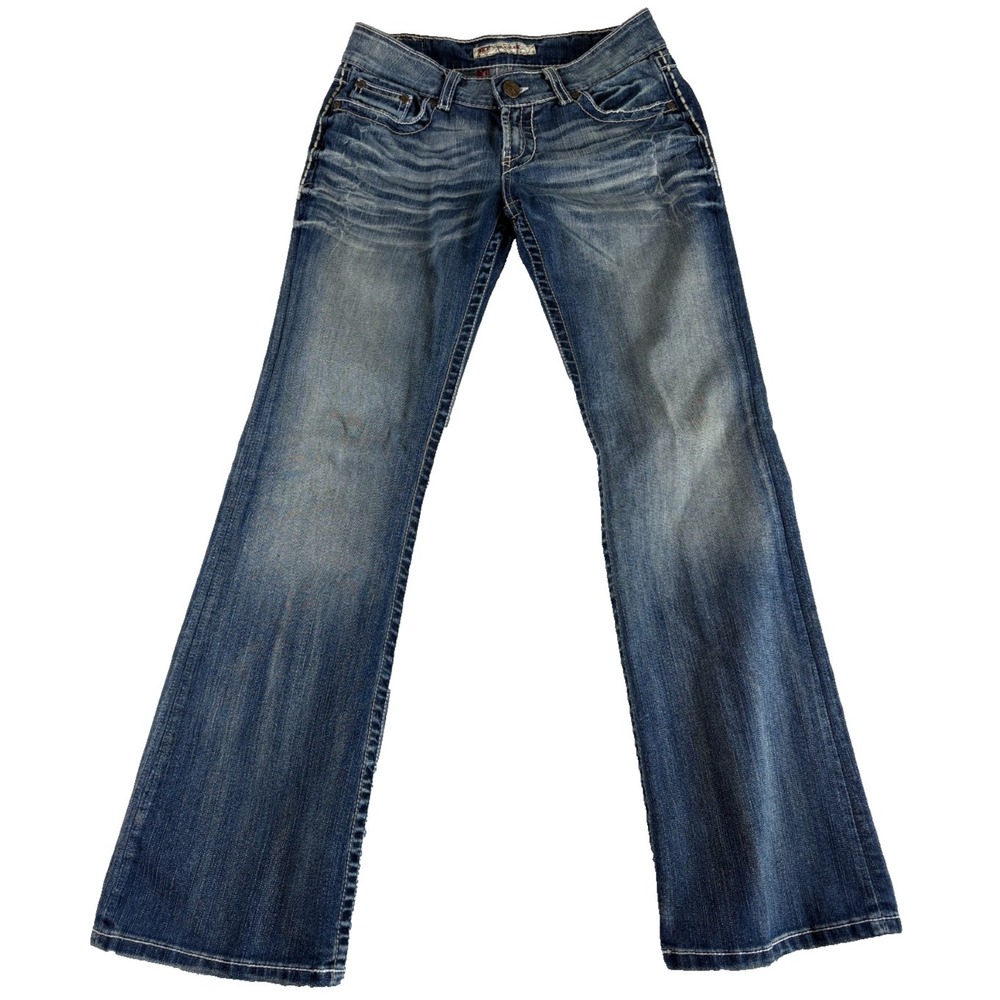 Buckle BKE Culture Bootcut Jeans Womens 27x31 1/2 (29x31) Blue Denim Low Rise